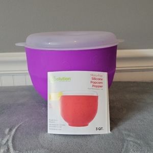 Silicone Microwave Popcorn Popper - Purple